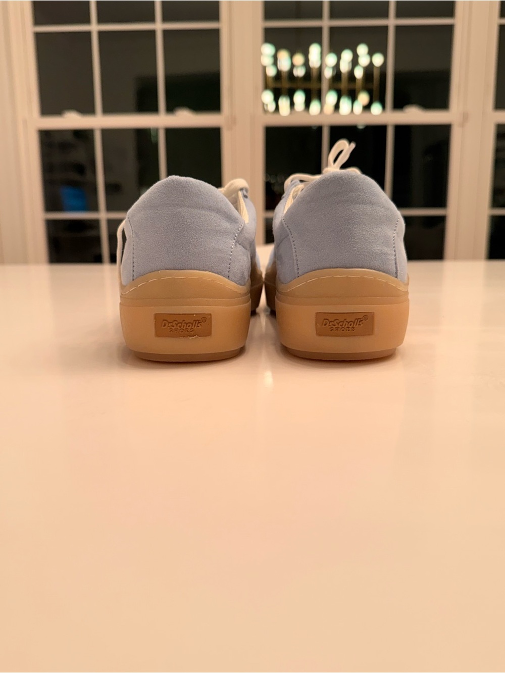 Dr. Scholl's Light Blue Suede Sneakers NEW Never Worn - Picture 8 of 8